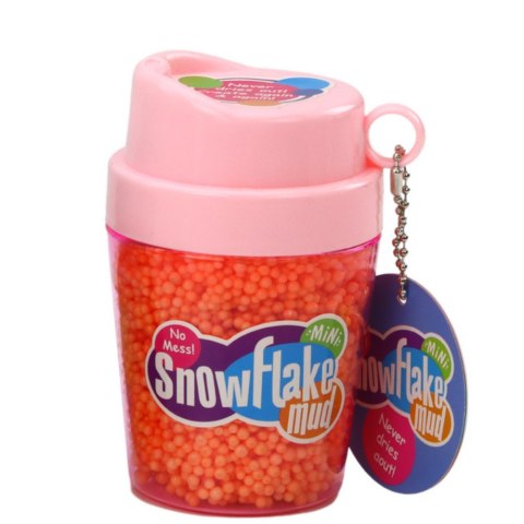 Squishy Kulki Styropianowe Masa w Kubeczku Pomarańczowy LEAN TOYS