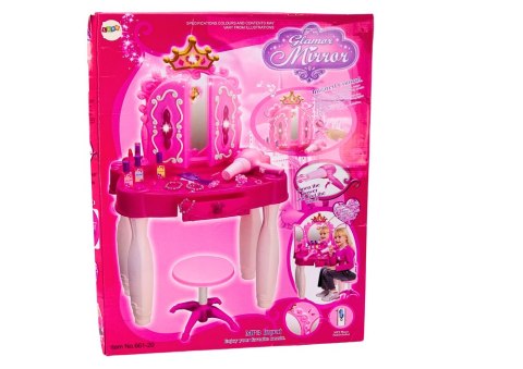 Toaletka Sterowana Różdżką MP3 Różdżka Akcesoria Różowa LEAN Toys