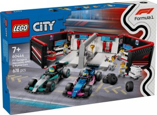 Klocki City 60444 F1 Garaż i bolidy Mercedes-AMG i Alpine LEGO