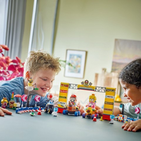 Klocki Super Mario 72036 Mario Kart - Zestaw Baby Peach i Grand Prix LEGO