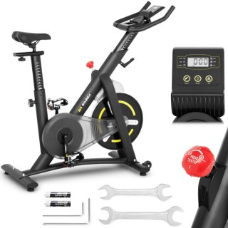 Rower spinningowy treningowy stacjonarny 13 kg LCD Gymrex GR-MG13 GYMREX