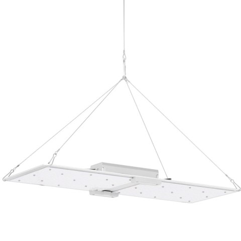 Lampa do uprawy wzrostu roślin pełne spektrum 60 x 24 cm 468 LED 220 W srebrna Hillvert