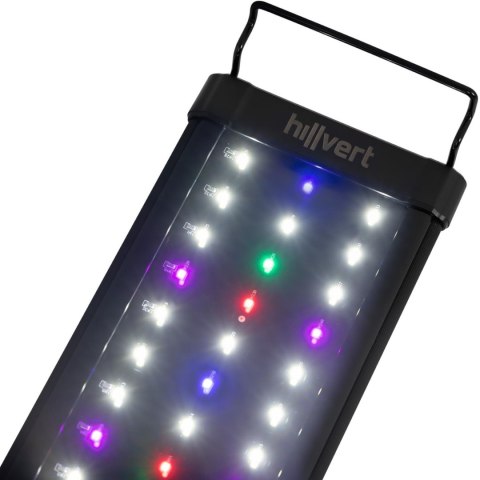 Lampa oświetlenie LED do akwarium wzrostu roślin pełne spektrum 129 diod 87 cm 25 W Hillvert