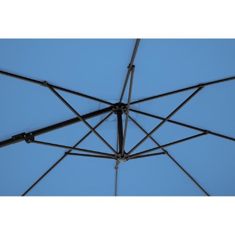 Parasol ogrodowy boczny na wysięgniku kwadratowy 250 x 250 cm niebieski UNIPRODO