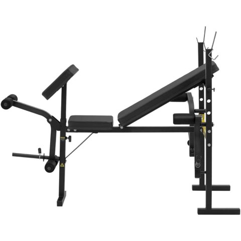 Ławka ławeczka treningowa pod sztangę z modlitewnikiem regulowana do 100 kg GYMREX