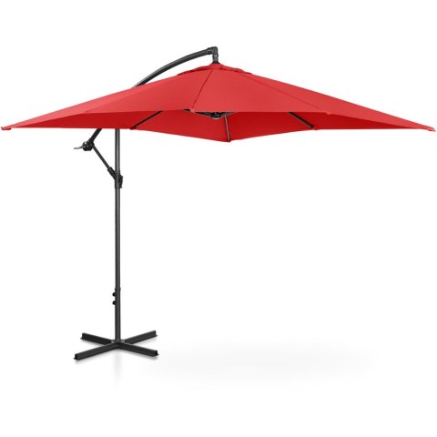 Parasol ogrodowy na wysięgniku kwadratowy 250 x 250 cm czerwony UNIPRODO