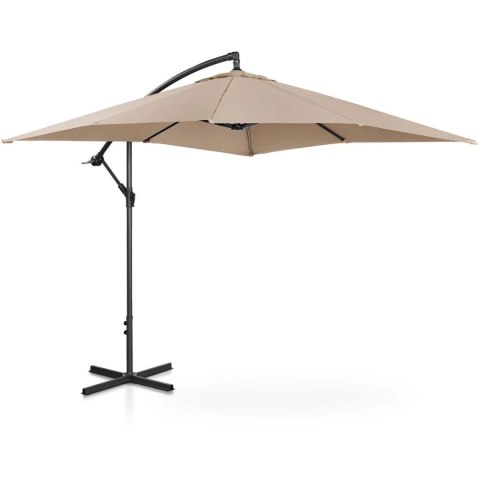 Parasol ogrodowy na wysięgniku kwadratowy 250 x 250 cm kremowy UNIPRODO