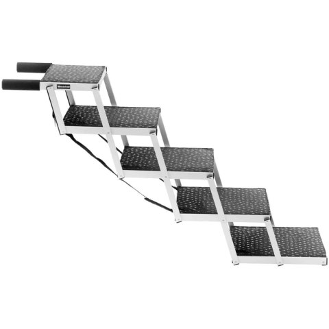 Schody dla psa do samochodu składane aluminiowe wys. 71 cm do 68 kg - 5 stopni WIESENFIELD