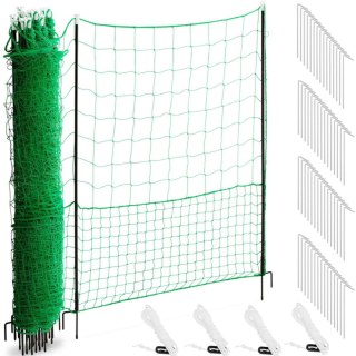 Siatka ogrodzenie ochronne hodowlane dla kur drobiu 1,25 x 50 m WIESENFIELD