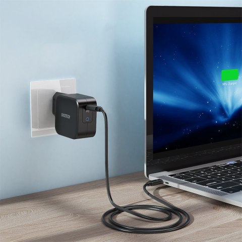 Szybka ładowarka sieciowa GaN USB Typ C 61W 3A PowerDelivery czarny CHOETECH