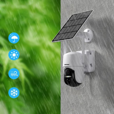 Kamera WiFi z aplikacją sterującą Android iOS IR LED + panel słoneczny 5W CHOETECH