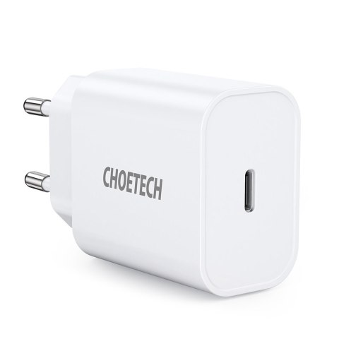 Ładowarka sieciowa USB Typ C PD 20W biały CHOETECH