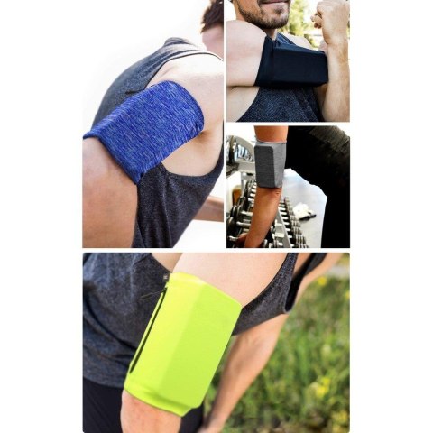 Opaska na ramię do biegania ćwiczeń fitness armband S różowa HURTEL