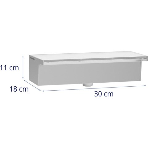 Wylewka wodospadowa kaskada ścienna do ogrodu stawu LED 30 cm wypływ 30 mm UNIPRODO