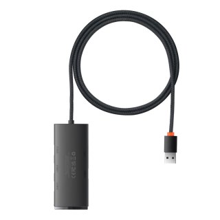 HUB adapter USB-A do 4xUSB-A 3.0 5Gb/s Lite Series czarny BASEUS