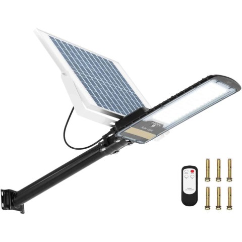 Lampa solarna zewnętrzna miejska uliczna z czujnikiem zmierzchu 96 x LED 100 W PILOT Hillvert