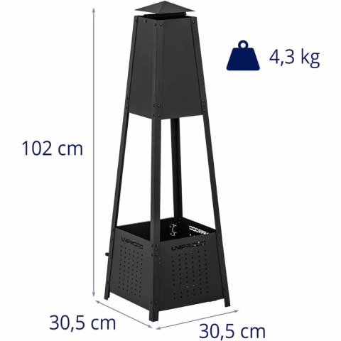 Kominek palenisko ogrodowe tarasowe 30 x 30 x 100 UNIPRODO