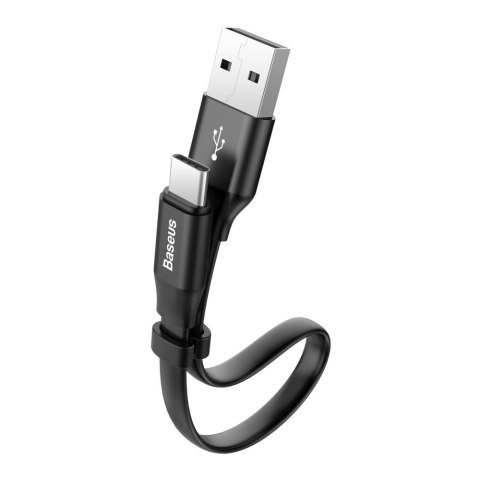 Płaski kabel przewód USB USB-C z uchwytem 2A 23CM czarny BASEUS