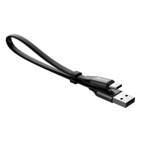 Płaski kabel przewód USB USB-C z uchwytem 2A 23CM czarny BASEUS