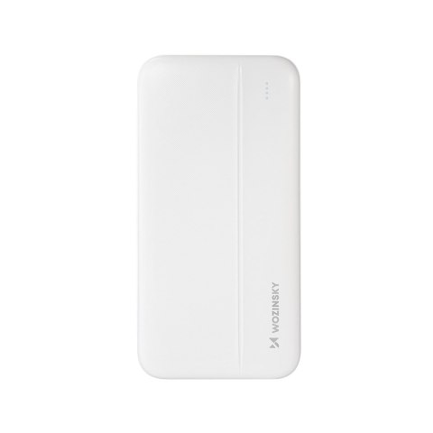 Powerbank Li-Po 10000mAh 2xUSB biały WOZINSKY