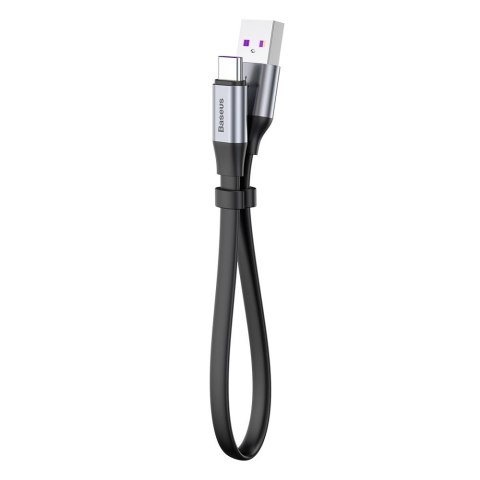 Simple płaski kabel przewód USB USB-C 5A 40W Quick Charge 3.0 QC 3.0 23cm szary BASEUS