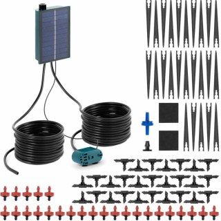 System nawadniający do ogrodu solarny automatyczny 25 kroplowników 5 m 1.6 W Hillvert