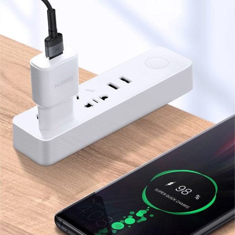 Wytrzymały Kabel przewód USB USB-C 40W Quick Charge 3.0 QC 3.0 1m szaro-czarny BASEUS