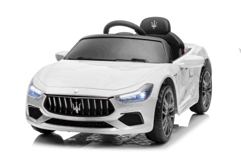 Maserati Ghibli na akumulator dla dzieci Biały - Sklep Gebe
