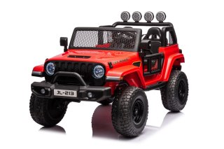 Auto terenowe OFF-ROAD 3.0 dla dzieci Czerwony + Pilot + Wolny Start + Pasy + Audio LED