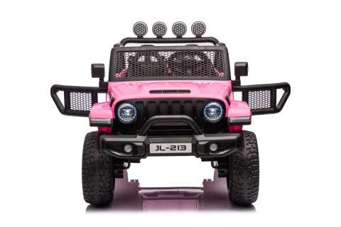 Auto terenowe OFF-ROAD 3.0 dla dzieci Różowy + Pilot + Wolny Start + Pasy + Audio LED