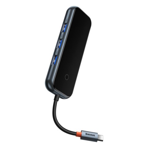 AcmeJoy HUB 4-portowy USB-C 3xUSB 3.0 ciemnoszary BASEUS