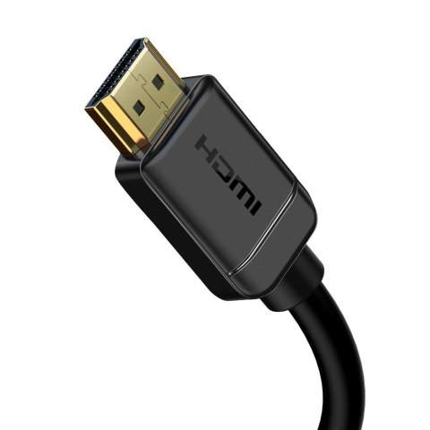 Kabel przewód HDMI 2.0 4K 60 Hz 3D HDR 18 Gbps 1 m czarny BASEUS