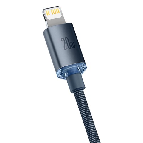 Kabel przewód do szybkiego ładowania i transferu danych USB-C Iphone Lightning 20W 2m czarny BASEUS