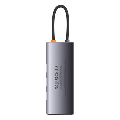 Metal Gleam Series stacja dokująca HUB 6w1 USB-C HDMI 3xUSB 3.2 Power Delivery VGA szary BASEUS