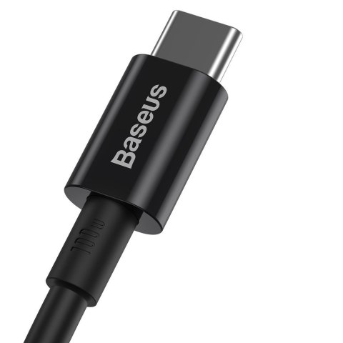 Superior kabel przewód USB-C USB-C Quick Charge FCP 100W 5A 20V 1m czarny BASEUS