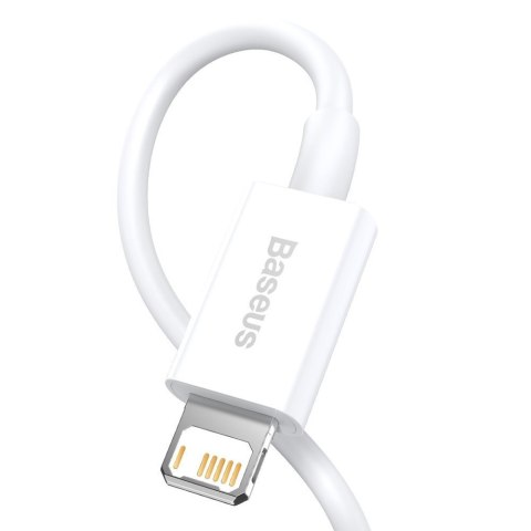 Superior kabel przewód USB Iphone Lightning 2.4A 1m Biały BASEUS