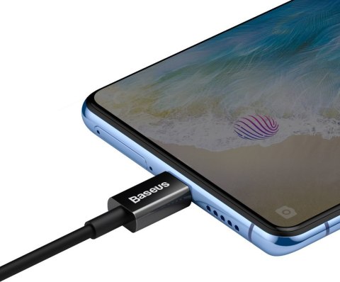 Superior kabel przewód USB microUSB do szybkiego ładowania 2A 1m czarny BASEUS