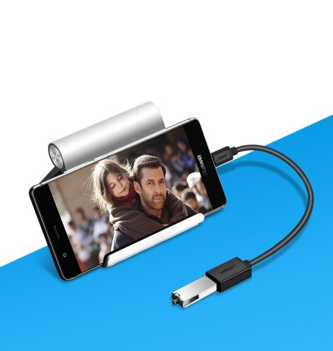 Adapter przejściówka kabel OTG z USB 3.0 na USB-C - czarny UGREEN