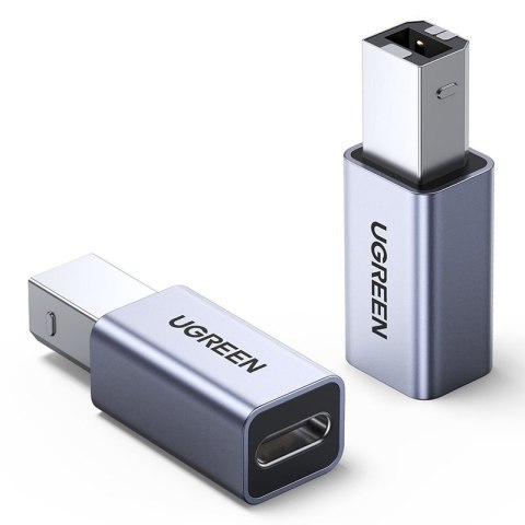 Adapter przejściówka wtyczka z USB-C do USB-B do drukarki dysku - szary UGREEN