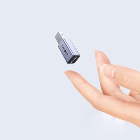 Adapter przejściówka wtyczka z USB-C do USB-B do drukarki dysku - szary UGREEN