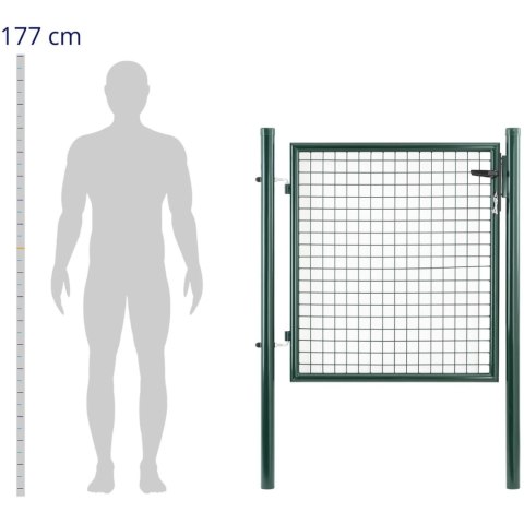Brama furtka wejściowa ogrodowa ze stali 107.5 x 150 cm WIESENFIELD
