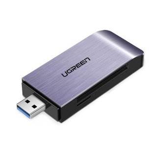 Czytnik kart pamięci SD / micro SD / CF / MS wtyczka USB 3.0 - szary UGREEN