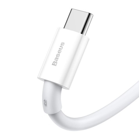 Kabel przewód Superior USB - USB-C 66W 6A 1m - biały BASEUS