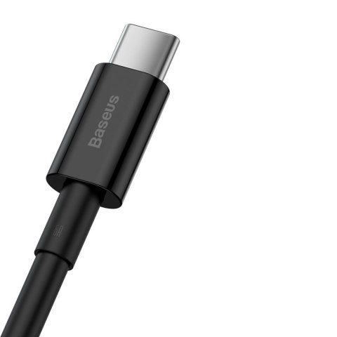 Kabel przewód Superior do Huawei USB - USB-C 11V / 6A SuperCharge 1m - czarny BASEUS