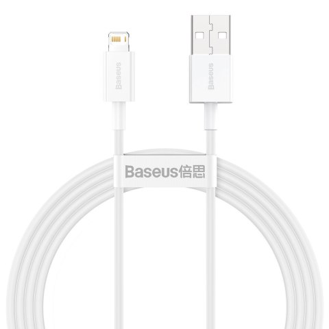 Kabel przewód Superior do iPhone USB - Lightning 1.5m - biały BASEUS