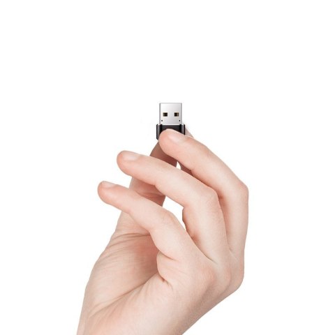 Mała przejściówka adapter wtyczka ze złącza USB-C na USB - czarny BASEUS