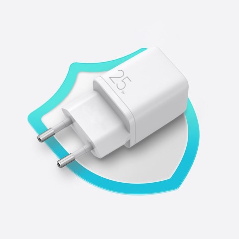 Mała szybka ładowarka zasilacz USB-C PD 5-12V 25W - biały JOYROOM