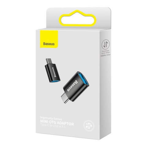 Przejściówka adapter Ingenuity Series z USB-C do USB-A 3.2 gen 1 - czarny BASEUS