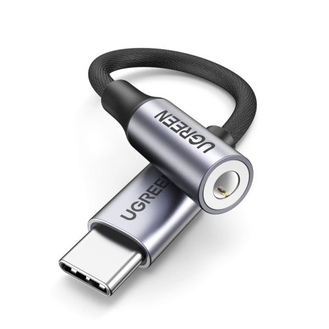 Przejściówka do słuchawek USB-C na 3.5mm Mini Jack 10cm - czarny UGREEN