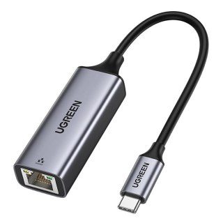 Zewnętrzna karta sieciowa LAN RJ45 - USB-C 1 Gigabit Ethernet - szary UGREEN